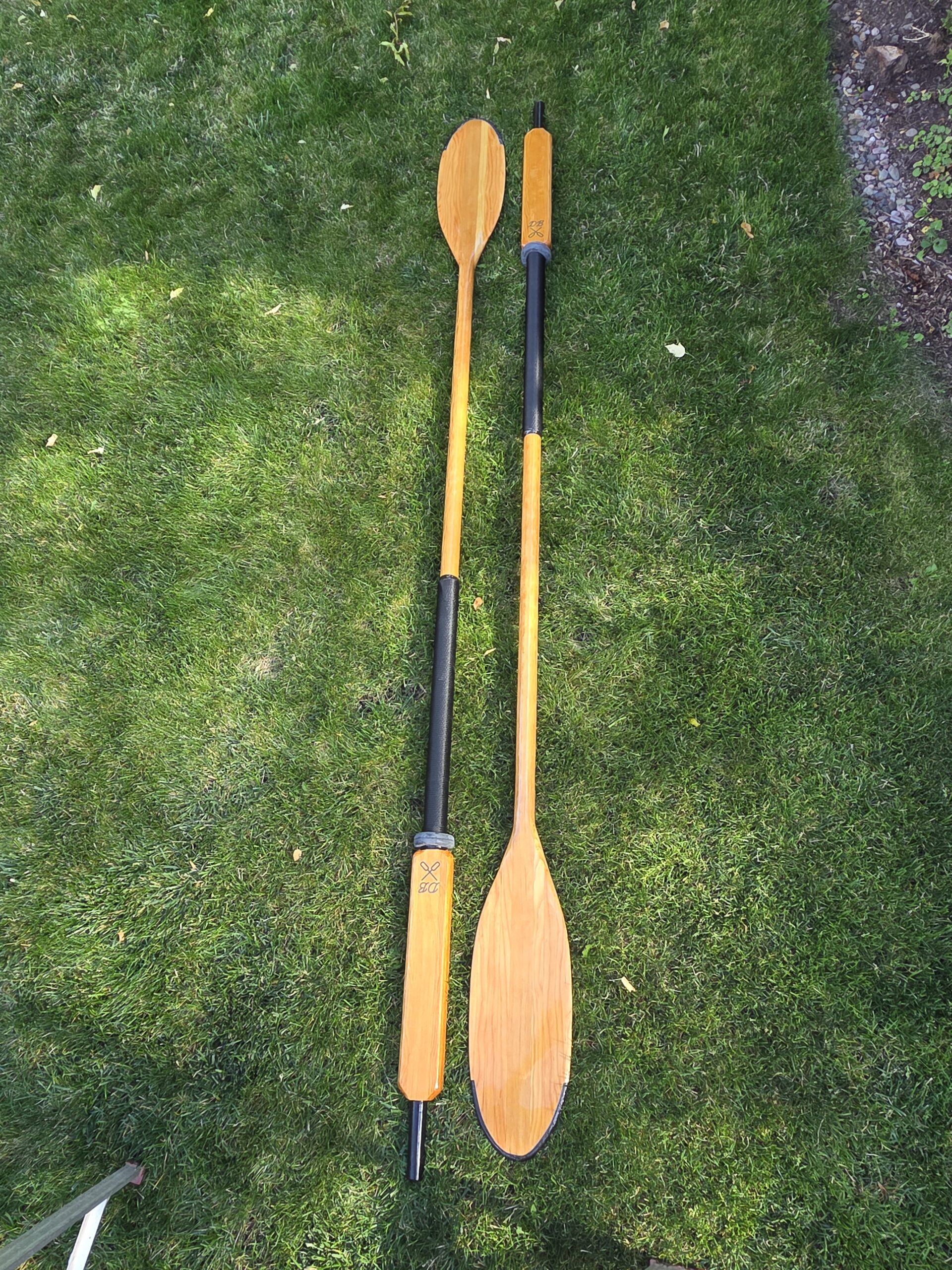 Handcrafted Solid Wood Drift Boat & Raft River Oars - Image 4